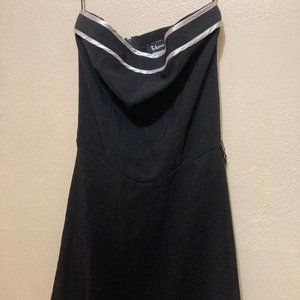 Vintage Taboo Brand Black/White Strapless Formal Fancy Dress Women's Size Medium